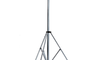 01059 Lighting stand, steel, galvanized with telescopic leg